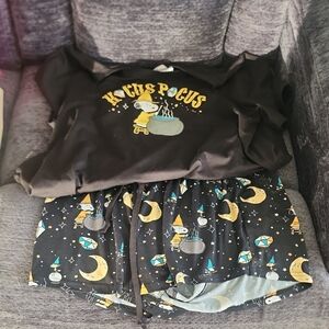 Munki Munki Black Peanuts Pajama Set